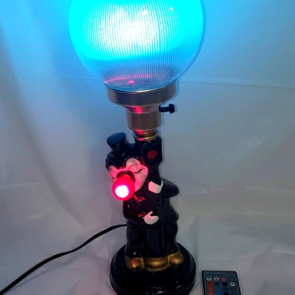 RARE VINTAGE RESTORED DRUNK HOBO LEANING ON LIGHT POLE - Picture 1 of 15